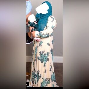 Maxi dress chiffon party dress modest dress